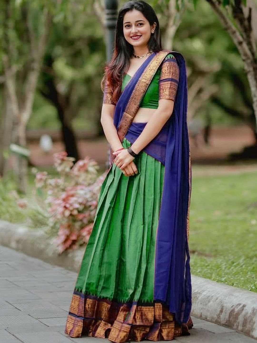 MANMOHITSAREE Unstitched Lehenga & Blouse With Dupatta - view 1
