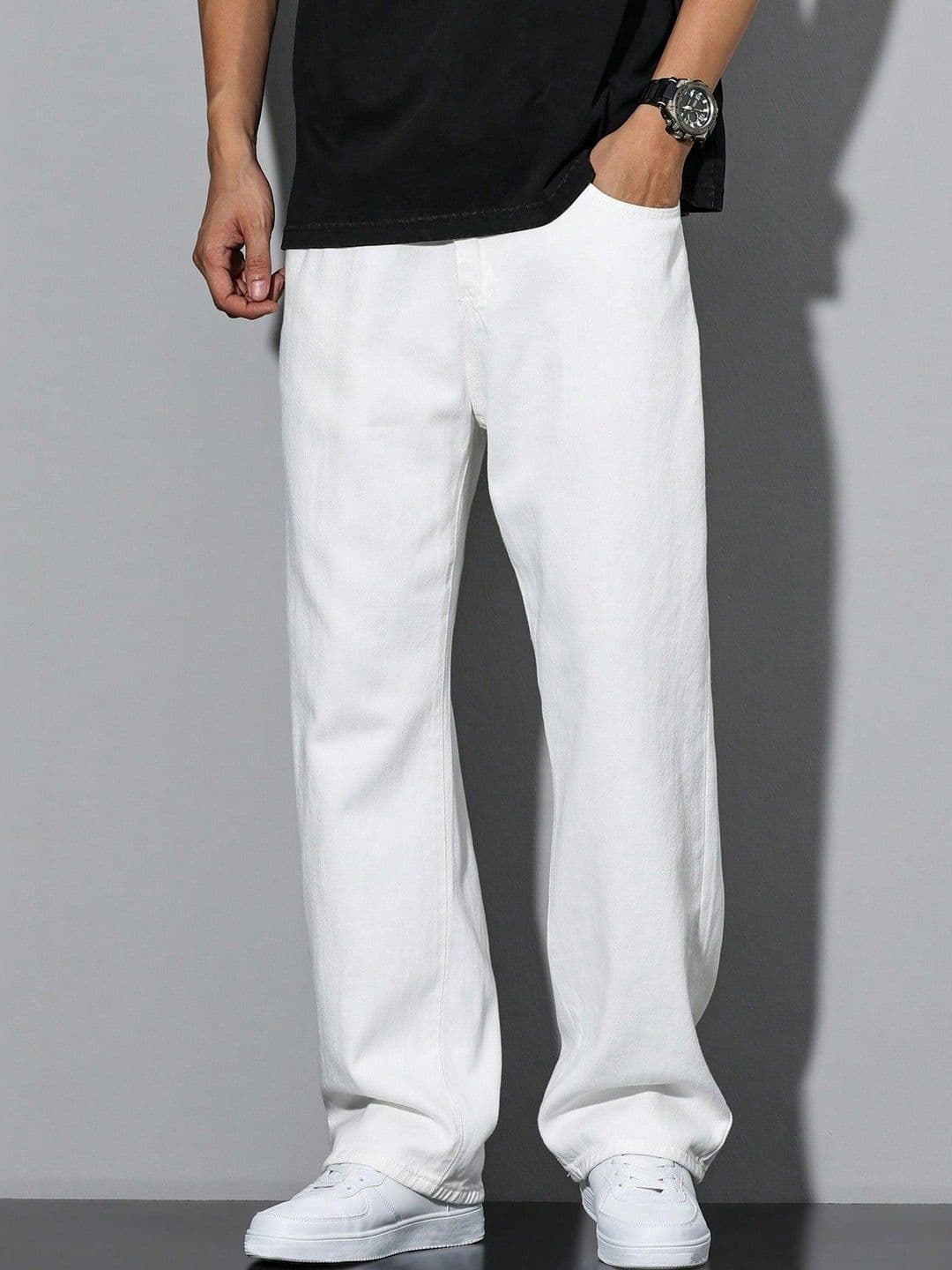 YAMEETFIT Men Jean Straight Fit Mid-Rise Jeans - view 1