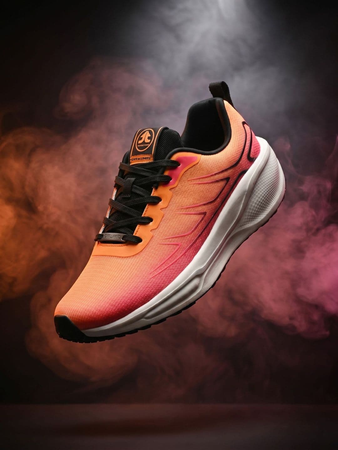 OFF LIMITS Helyx Orange Mesh Running Shoes - view 1