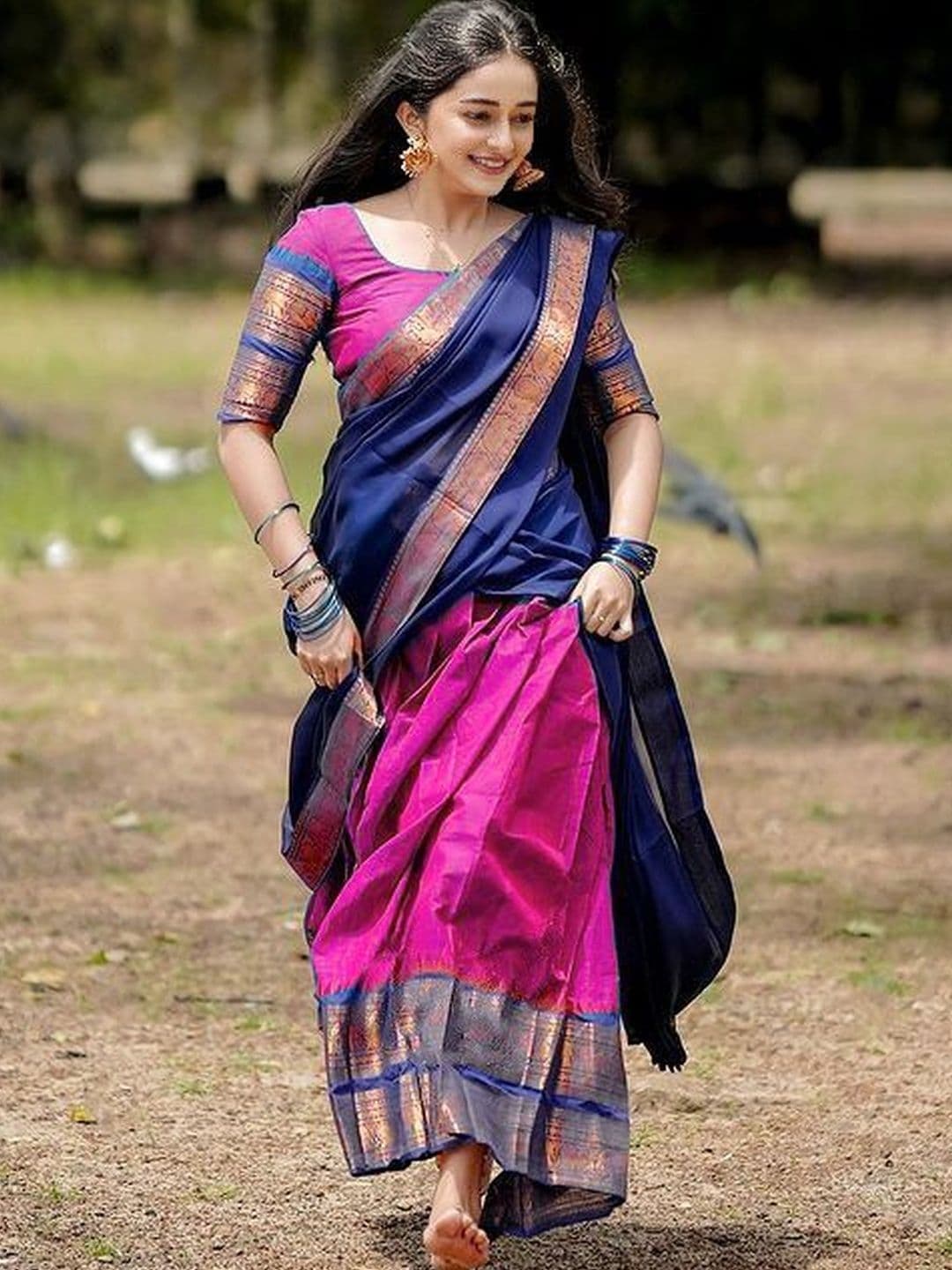 MANMOHITSAREE Unstitched Lehenga & Blouse With Dupatta - view 1
