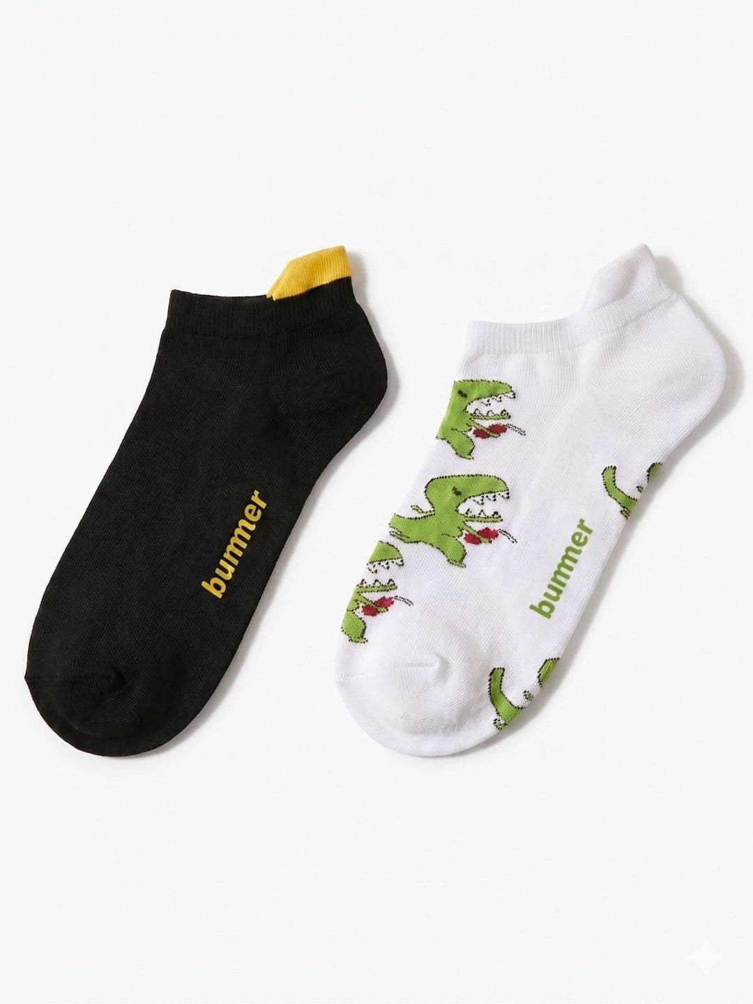 bummer Unisex Pack of 2 Cotton Patterned Ankle Length Socks - view 1