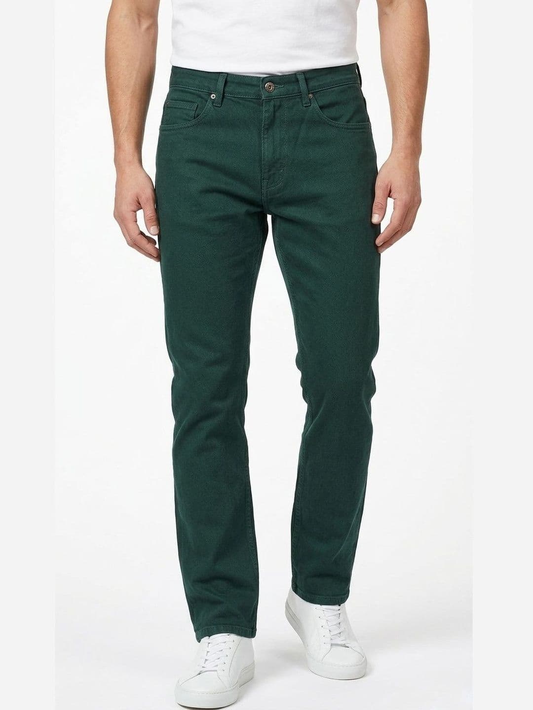 DESIGN ELEMENTS Men Comfort Slim Fit Mid-Rise Light Fade Jeans - view 1