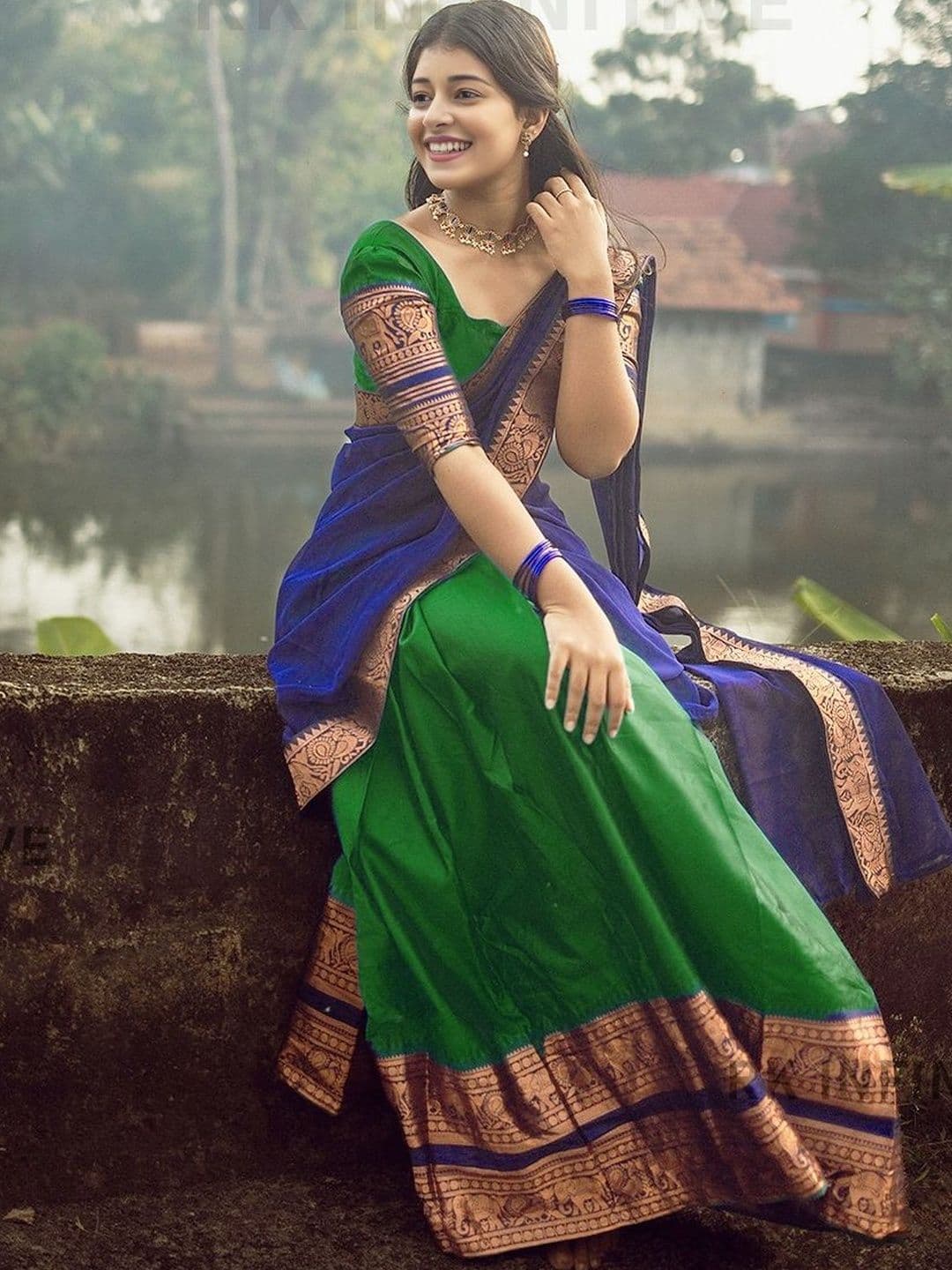 MANMOHITSAREE Embellished Unstitched Lehenga & Blouse With Dupatta - view 1