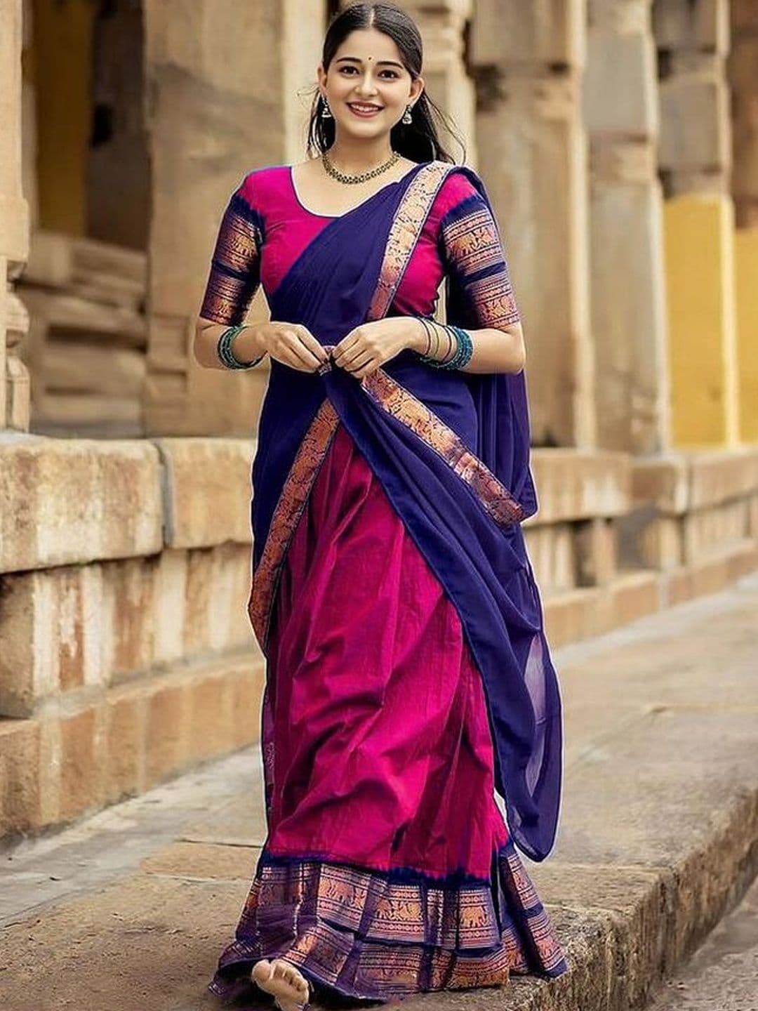 MANMOHITSAREE Embellished Unstitched Lehenga & Blouse With Dupatta - view 1