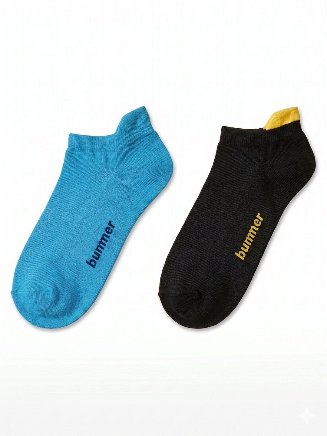 bummer Unisex Pack of 2 Cotton Colourblocked Ankle Length Socks - view 1