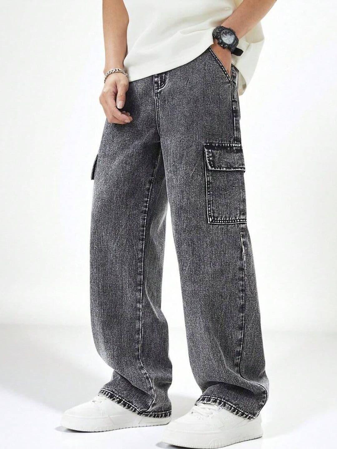 YAMEETFIT Men Jean Straight Fit Mid-Rise Jeans - view 1