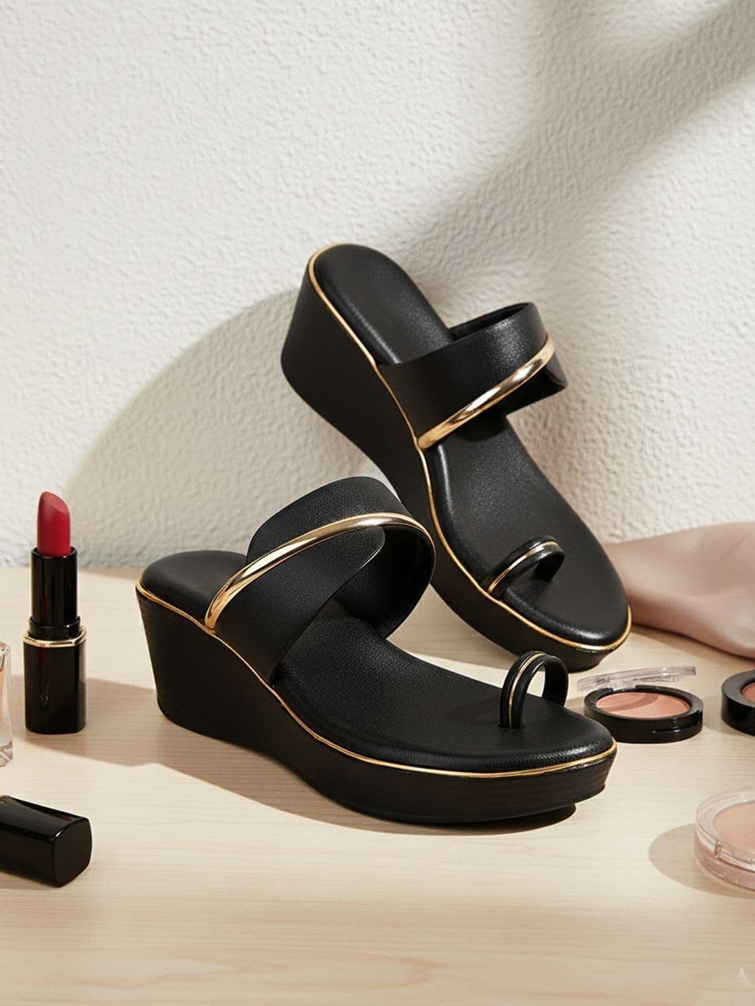 Khadims Slip On Wedge Sandals - view 1