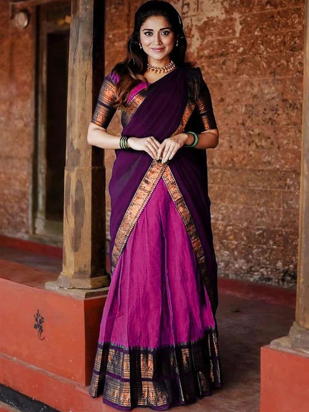 MANMOHITSAREE Unstitched Lehenga & Blouse With Dupatta - view 1