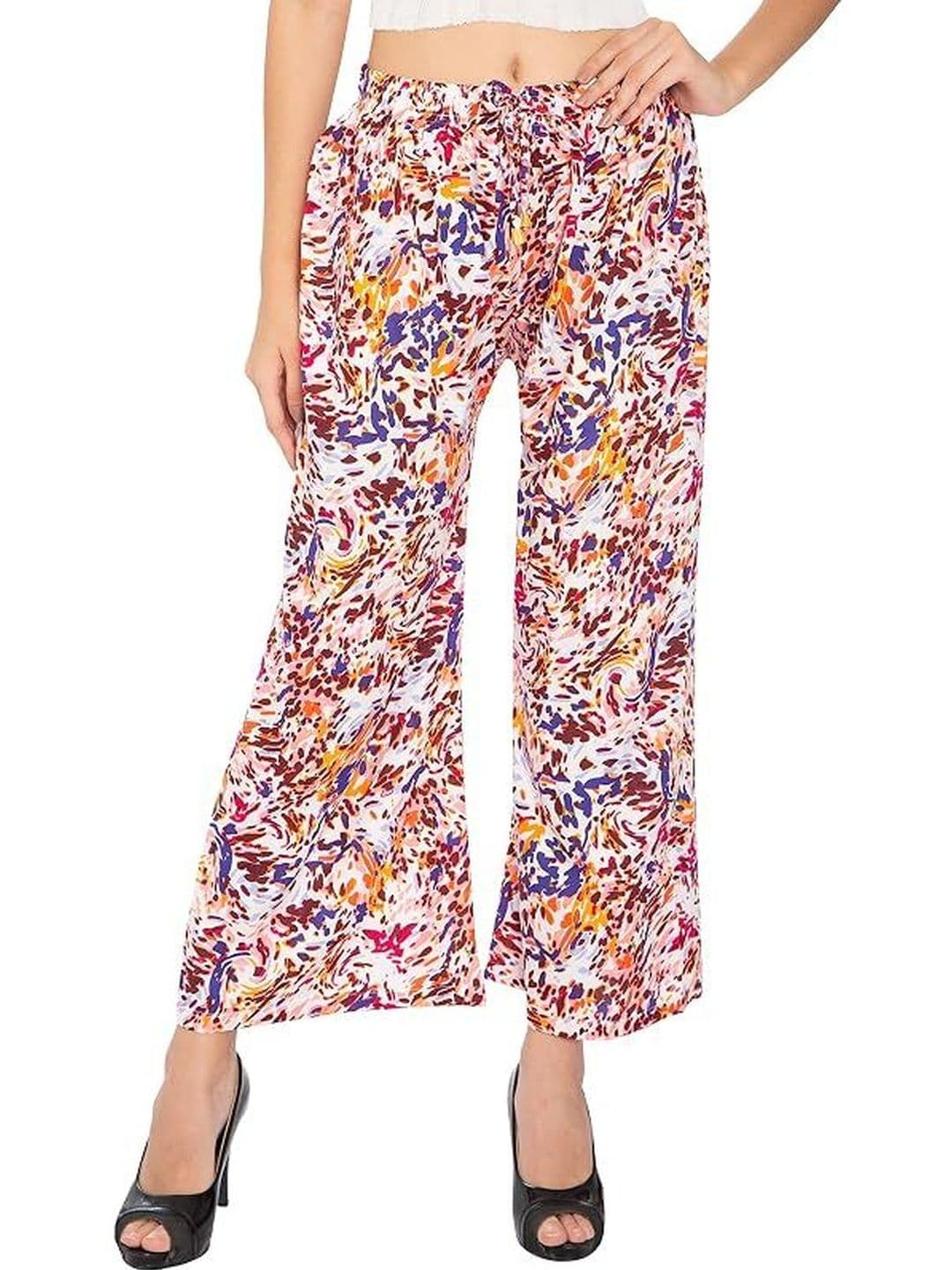 TNQ Women Printed Cropped Palazzos - view 1