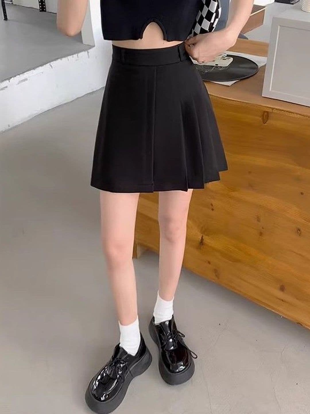 StyleCast Women Mini A-Line Skirt - view 1