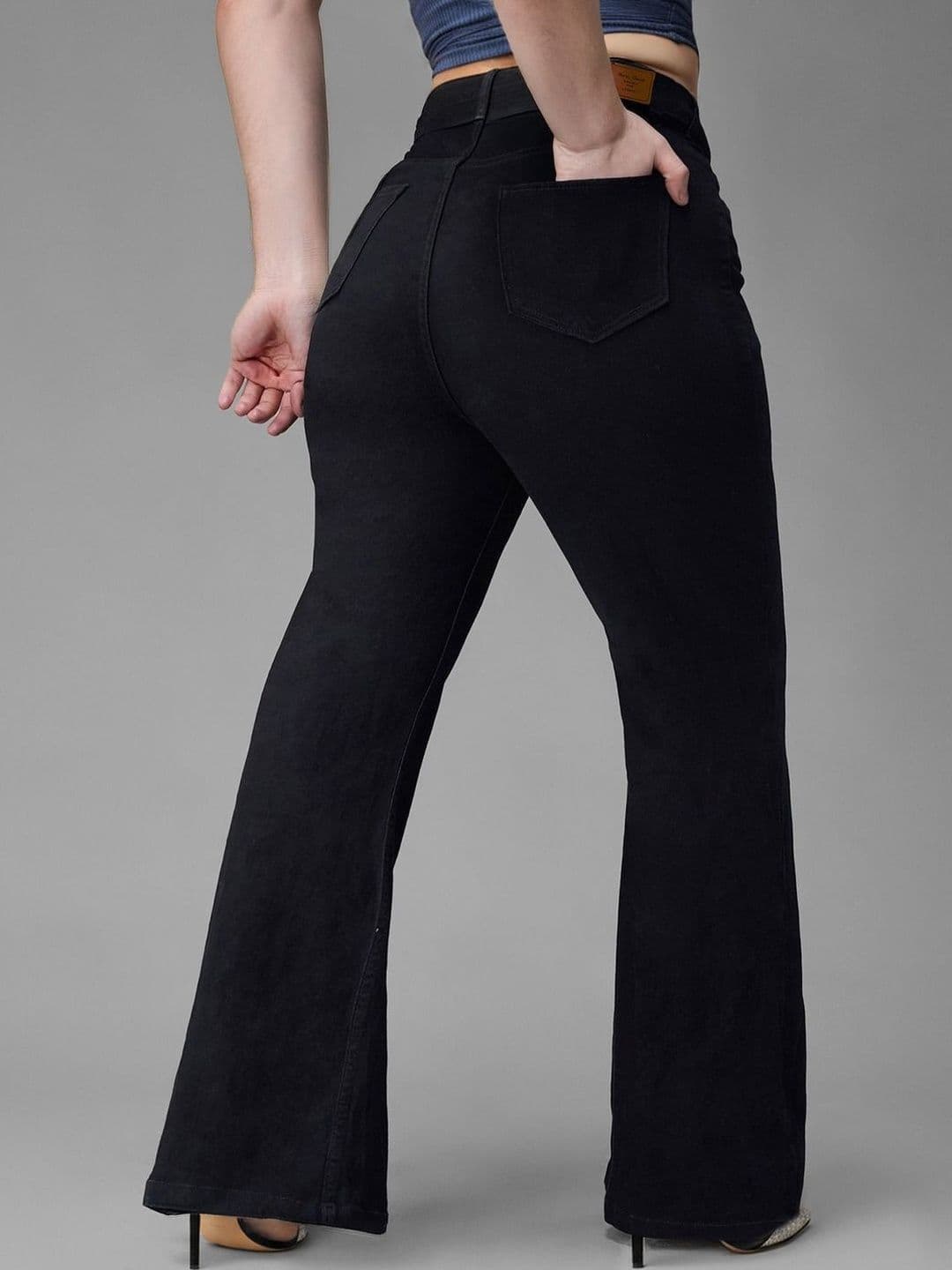 Miss Chase A+ Plus Size Women's Bootcut High rise Clean Regular Stretchable Denim Jeans - view 1