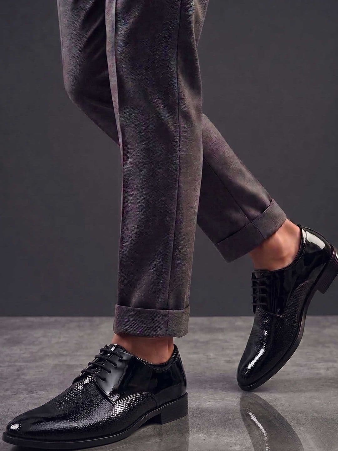 HERE&NOW Men Textured Formal Derbys - view 1