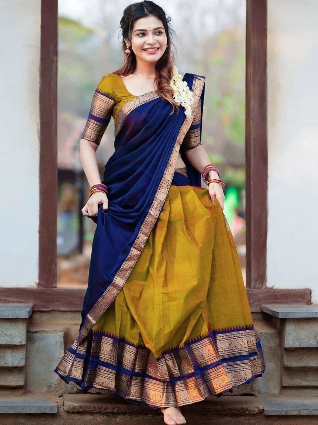 MANMOHITSAREE Unstitched Lehenga & Blouse With Dupatta - view 1