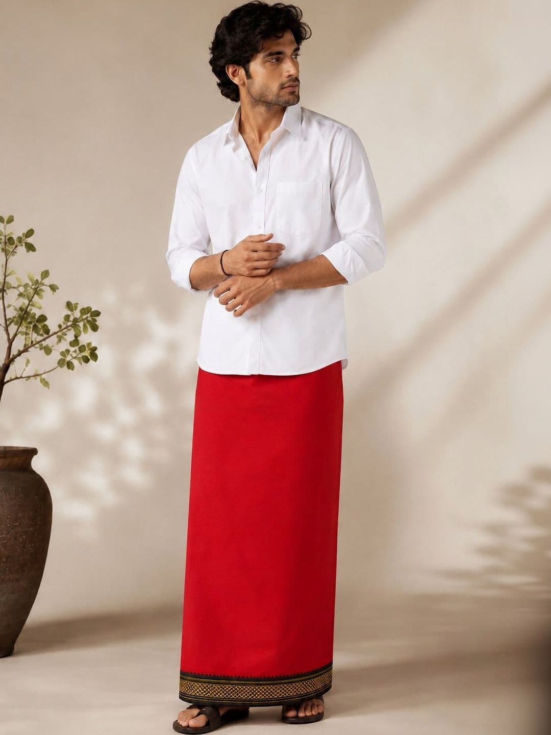 Shree shyam Handloom Men Cotton Dhoti Dhotis - view 1