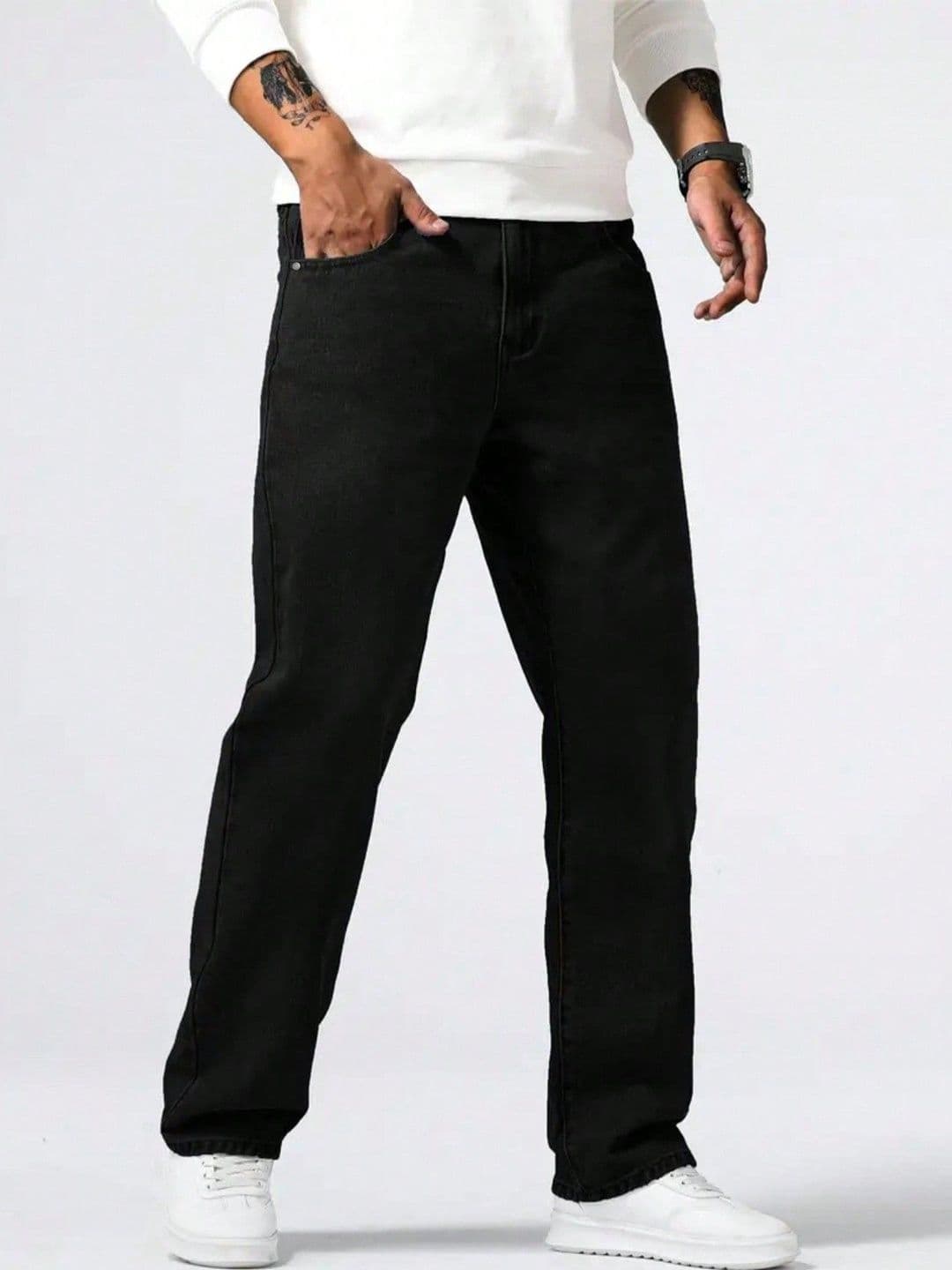 YAMEETFIT Men Jean Straight Fit Mid-Rise Denim Jeans - view 1