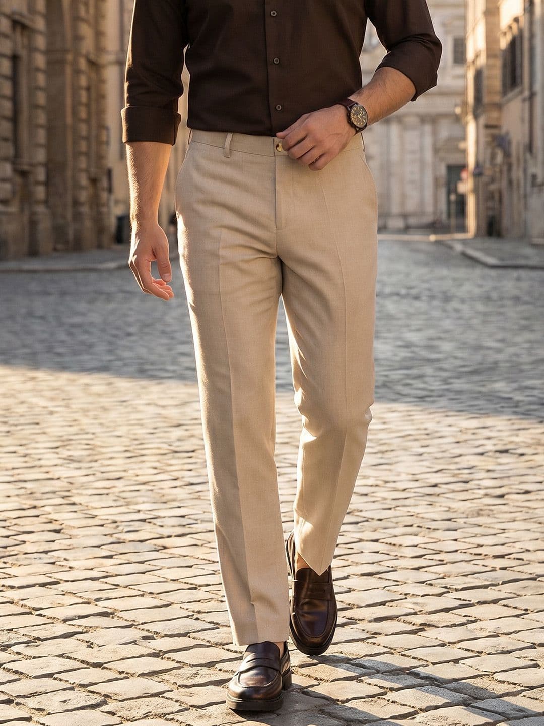 INVICTUS Men Slim Fit Formal Trousers - view 1