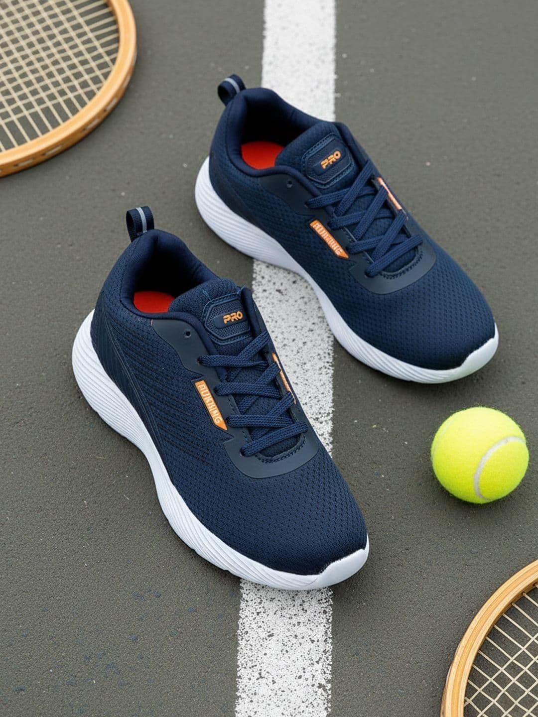 Khadims Men Textile Non-Marking Running Sports Shoes - view 1