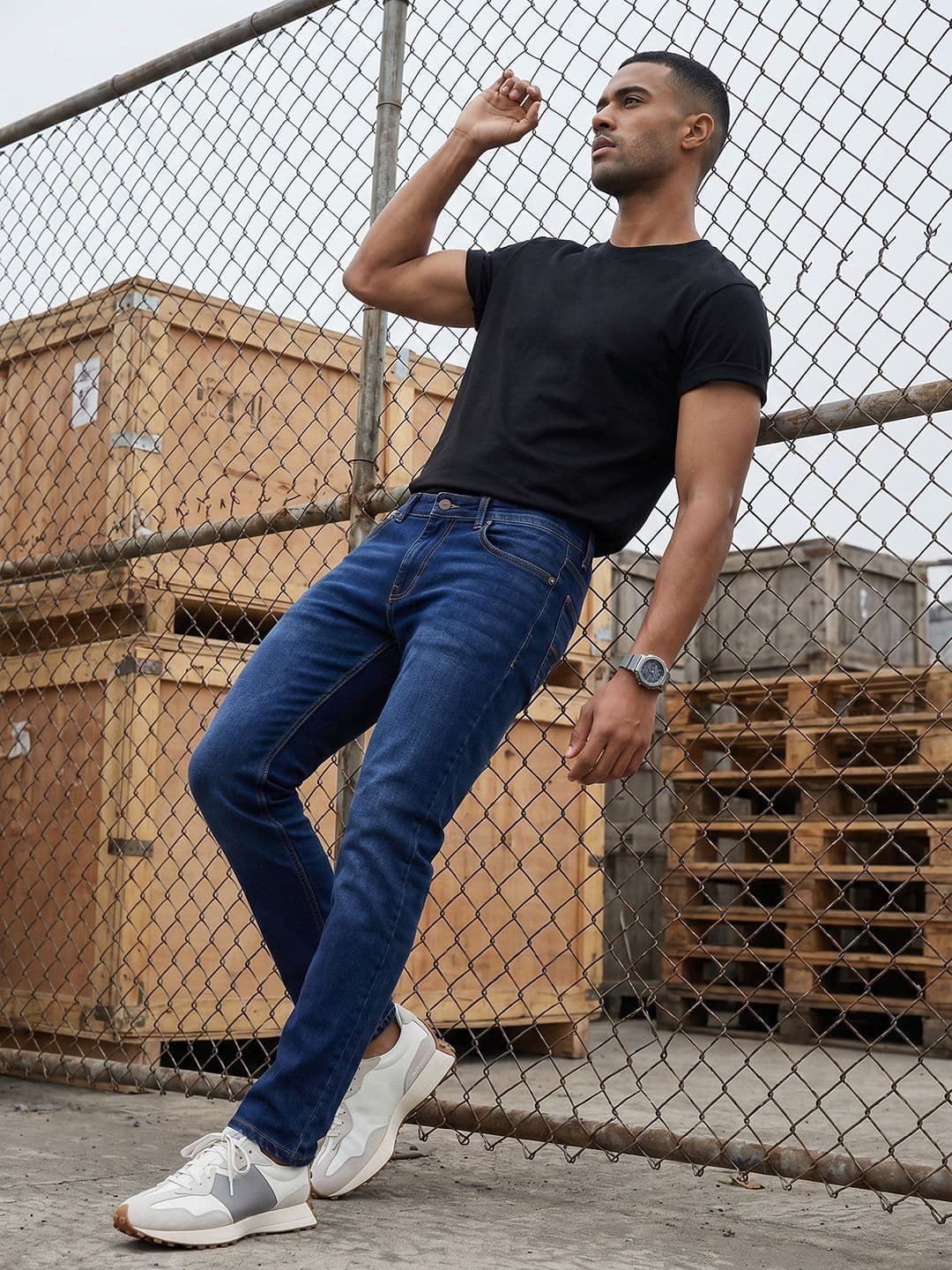The Roadster Life Co. Men Slim Fit Light Fade Stretchable Jeans - view 1