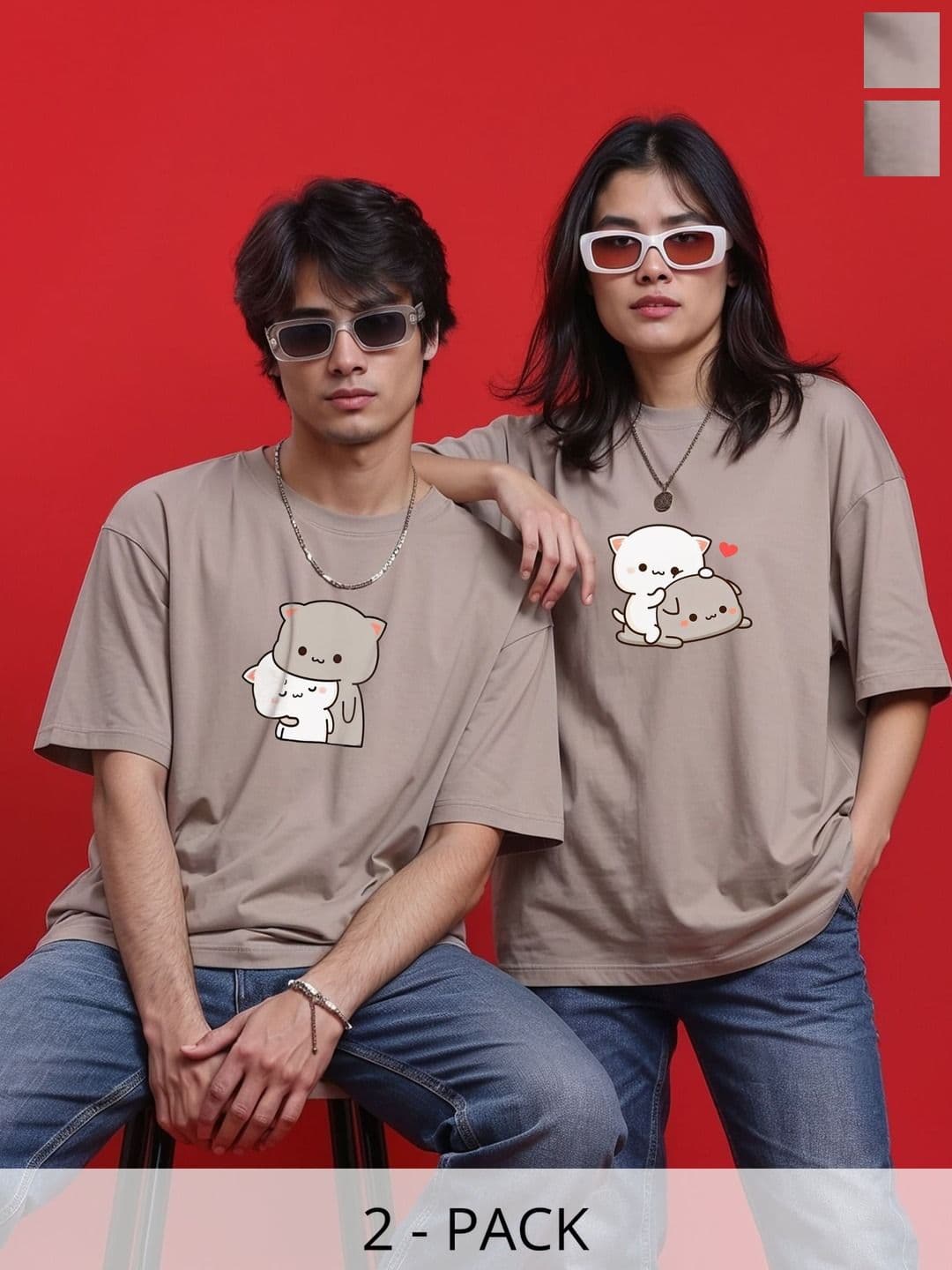 BAESD Unisex 2 Printed Twistform T-shirt - view 1