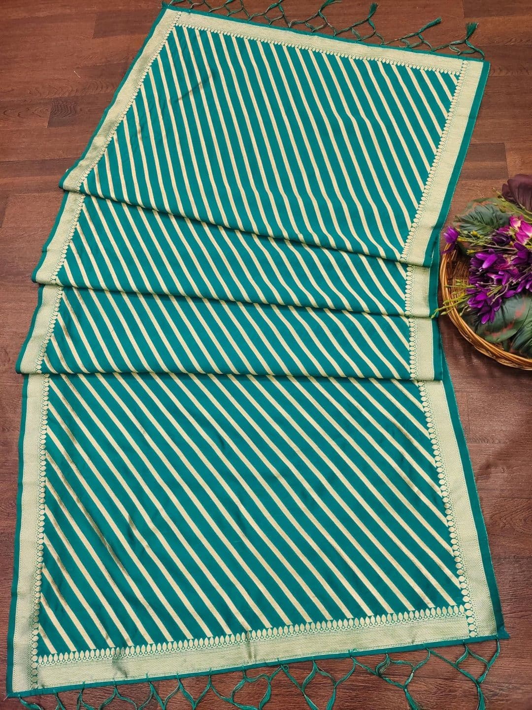 DEVANGI Pure Silk Unstitched Dress Material - view 1