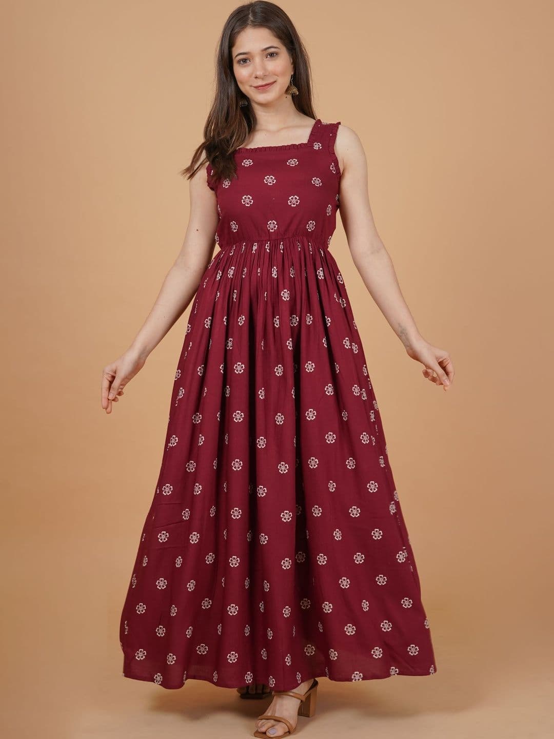 DAEVISH Floral Print Maxi Dress - view 1