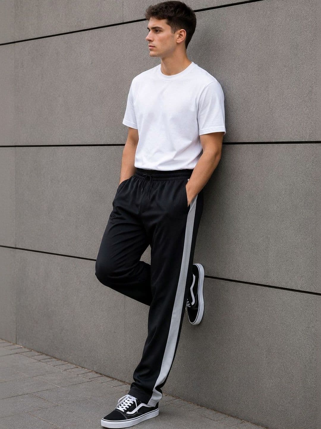 SAM AND GEO Men Regular Fit Colourblocked Training Track Pants - view 1