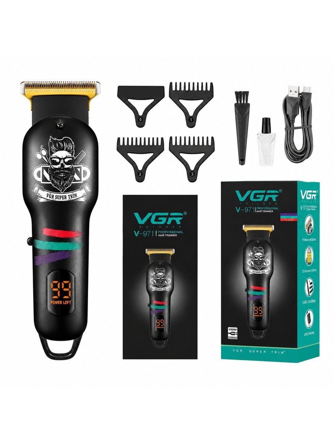 VGR V-971 LED Display Hair Trimmer - view 1