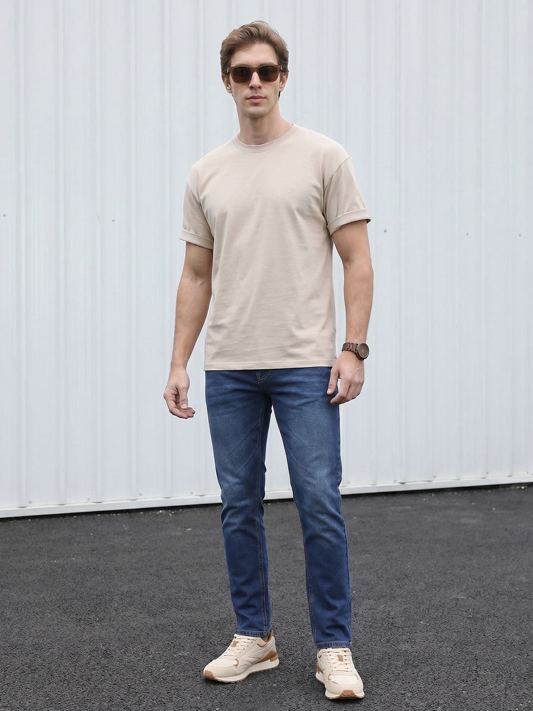 WROGN Men Slim Fit Light Fade Stretchable Jeans - view 1