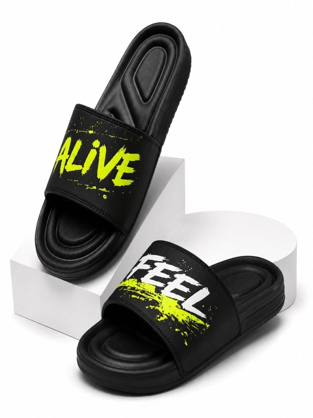 ENRIZZ Men Printed Sliders - view 1