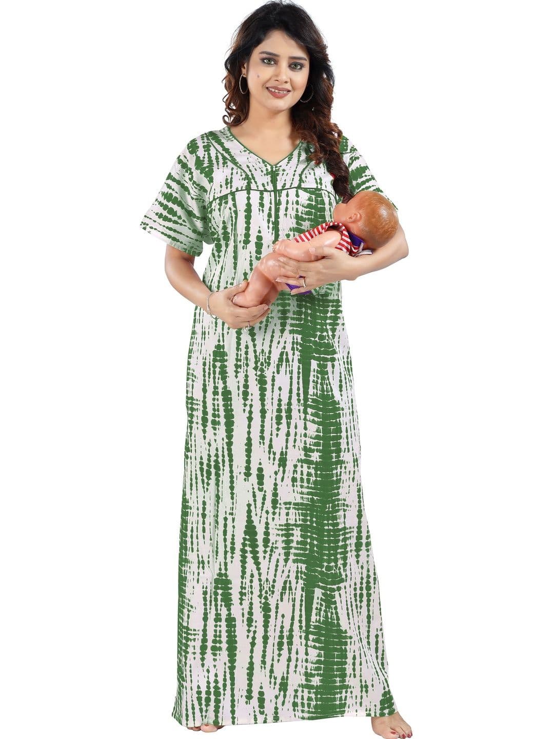 Gutthi Printed Maxi Nightdress - view 1