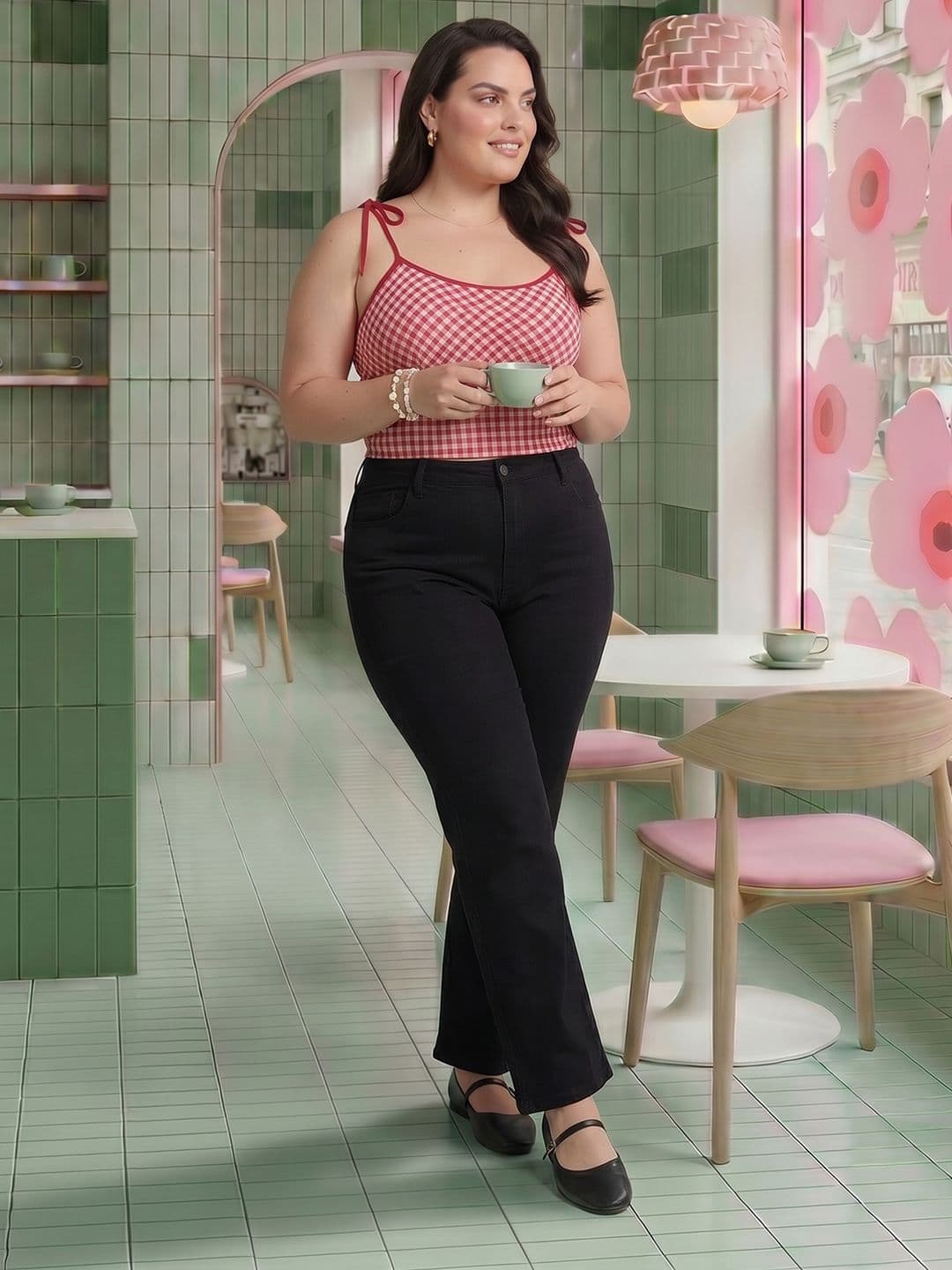 DressBerry Curve Women Plus Size Straight Fit Jeans - view 1