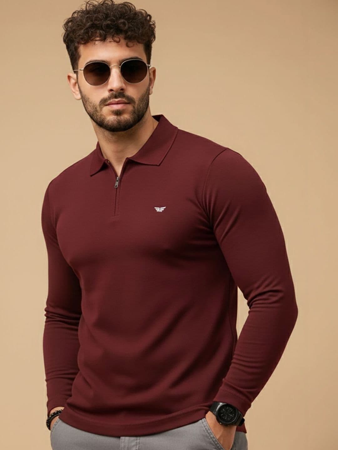 Kook N Keech Men Brand Logo Polo Collar T-shirt - view 1