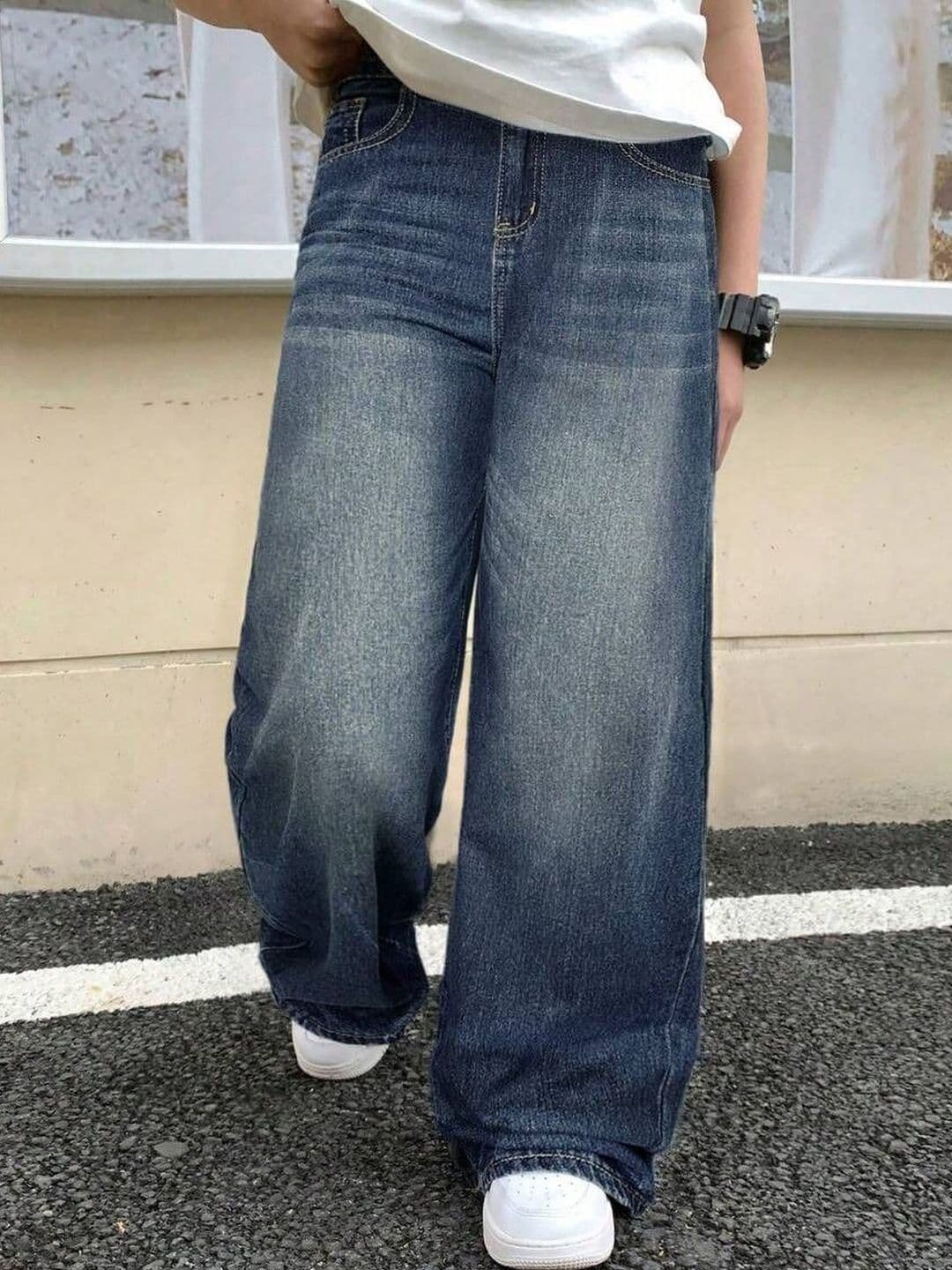 YAMEETFIT Men Jean Mid-Rise Low Distress Denim Jeans - view 1