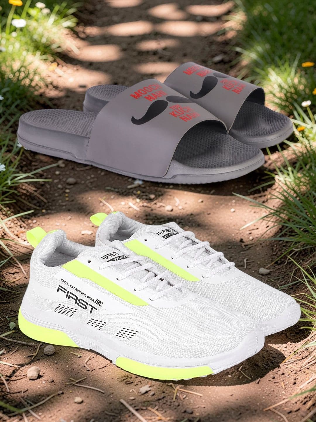 Vortek Men Mesh Running Non-Marking Shoes - view 1