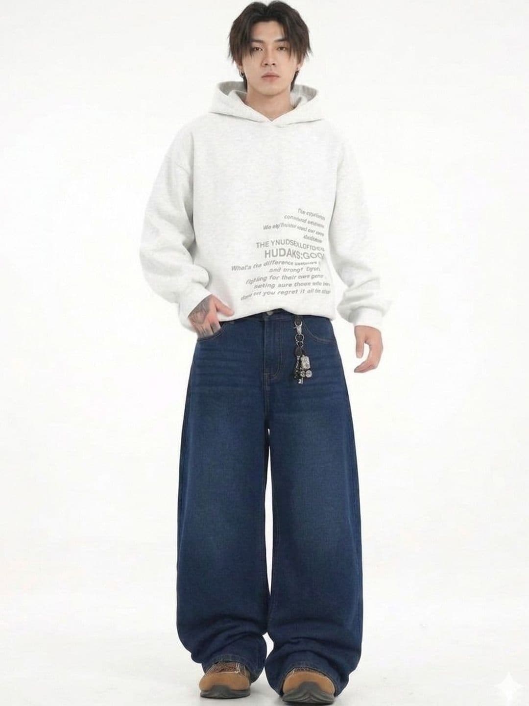 Kotty Men Wide Leg Low-Rise Jeans - view 1