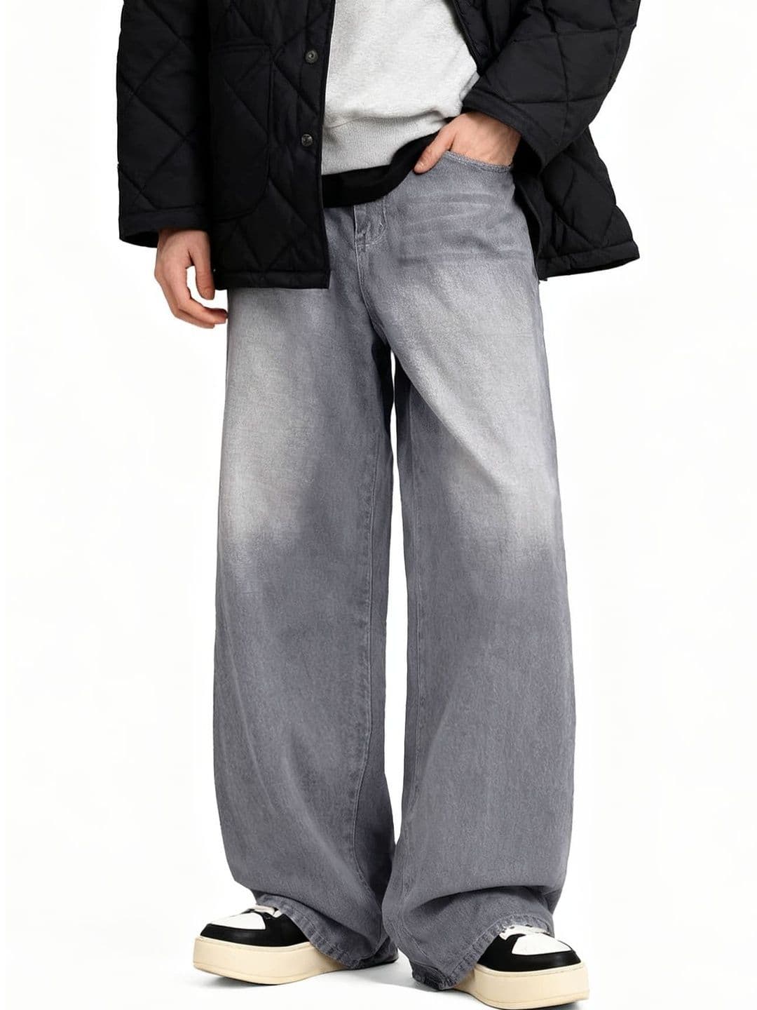 YAMEETFIT Men Jean Mid-Rise Low Distress Jeans - view 1