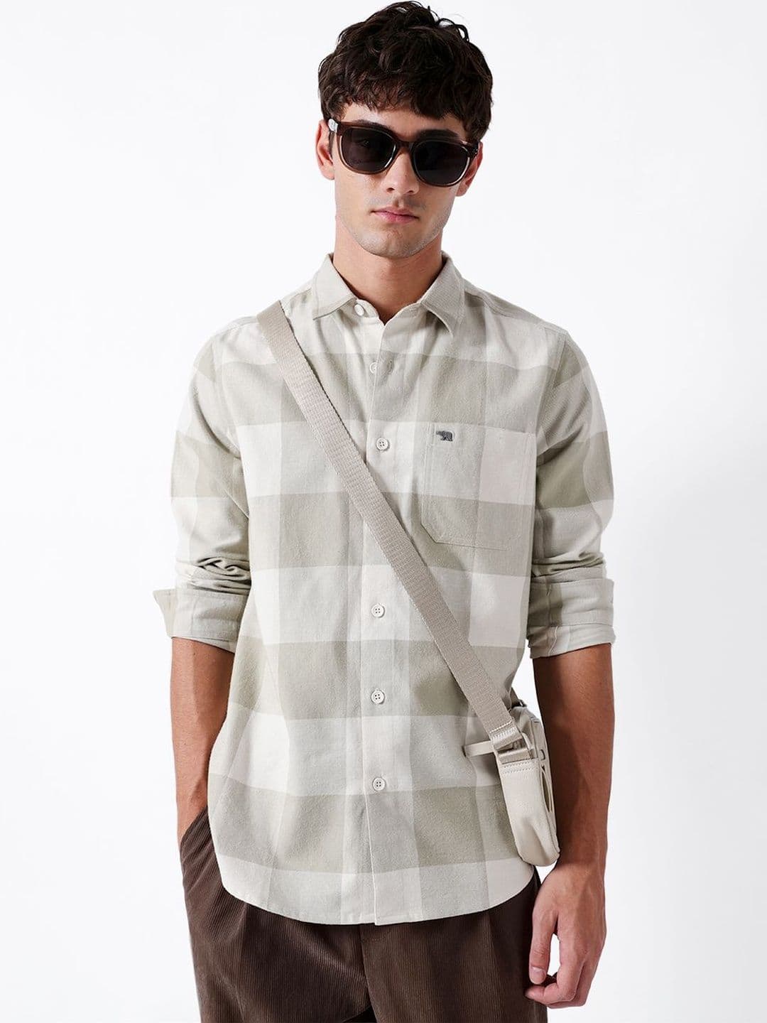 THE BEAR HOUSE Men Regular Fit Flannel Checked Casual Shirt - view 1