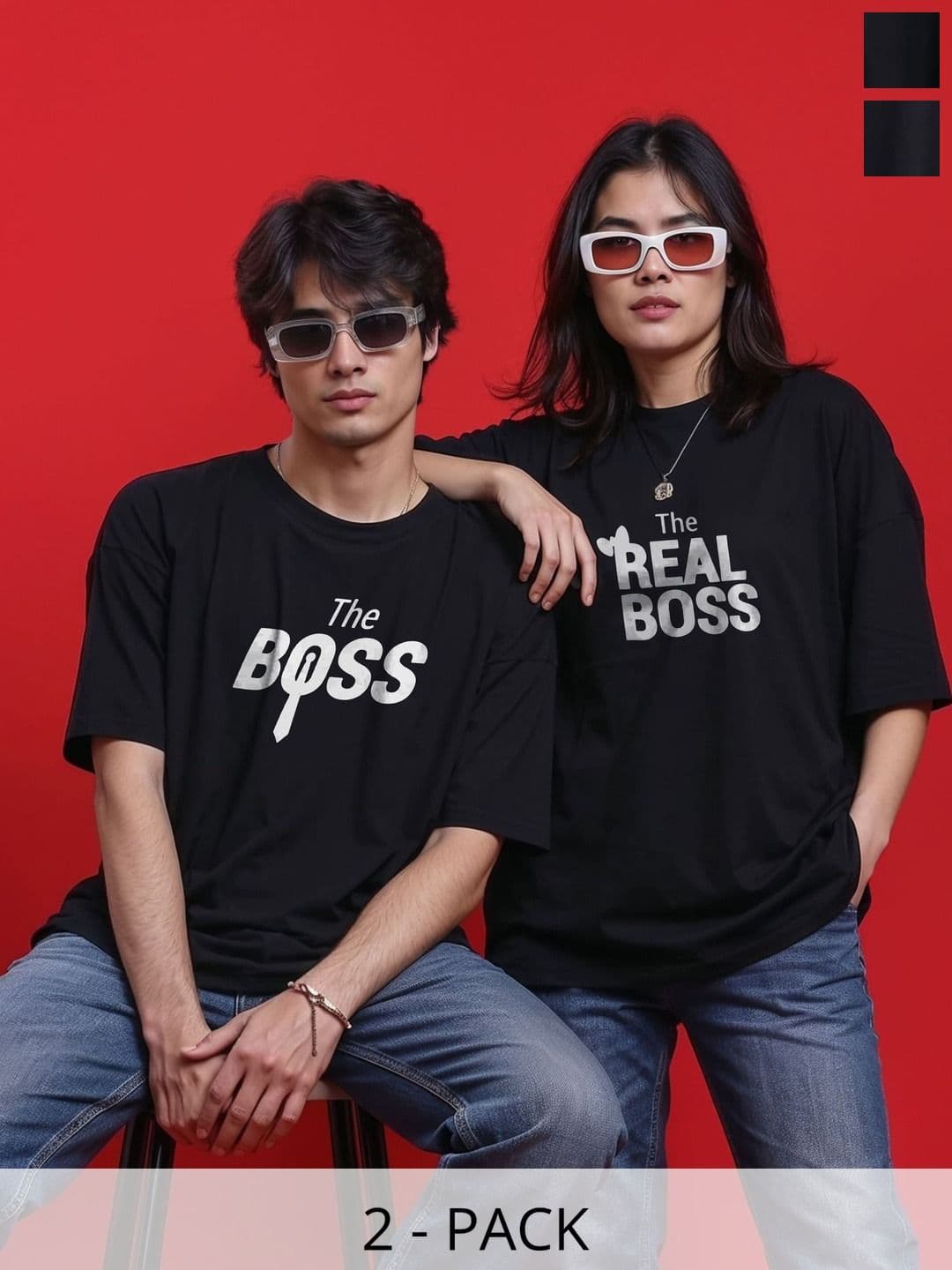 BAESD Unisex Typography 2 Printed Drop-Shoulder Sleeves Twistform T-shirt - view 1