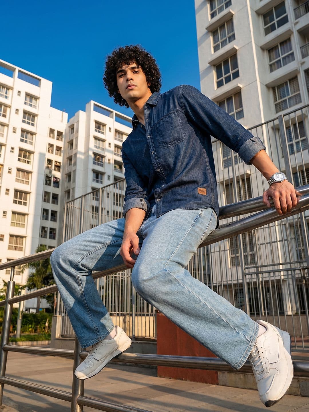 The Roadster Life Co. Spread Collar Relaxed Fit Casual Shirt - view 1