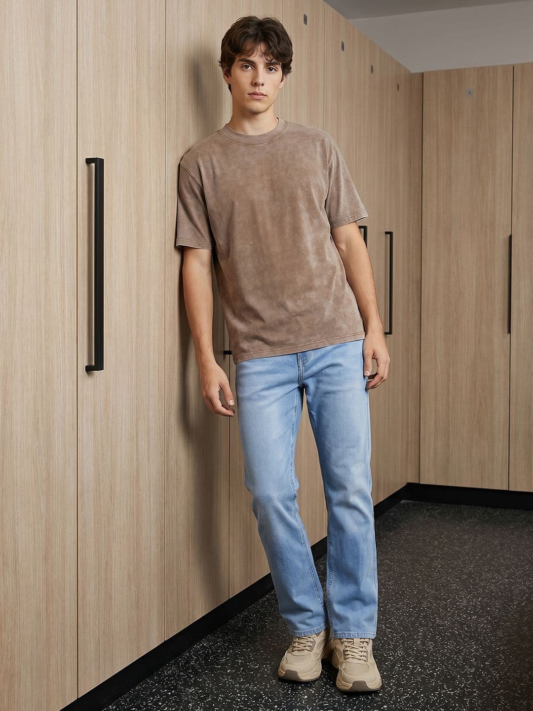 Aeropostale Men Slim Straight Fit Light Fade Stretchable Jeans - view 1