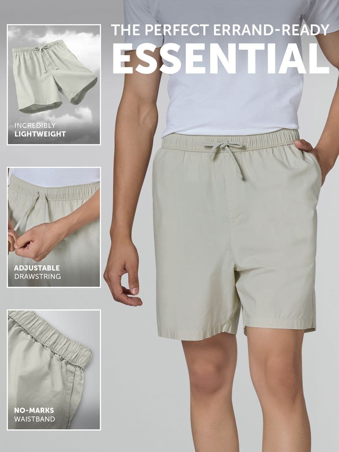 XYXX Zen Men Relaxed Fit Mid-Rise Cotton Solid Lounge Shorts - view 1