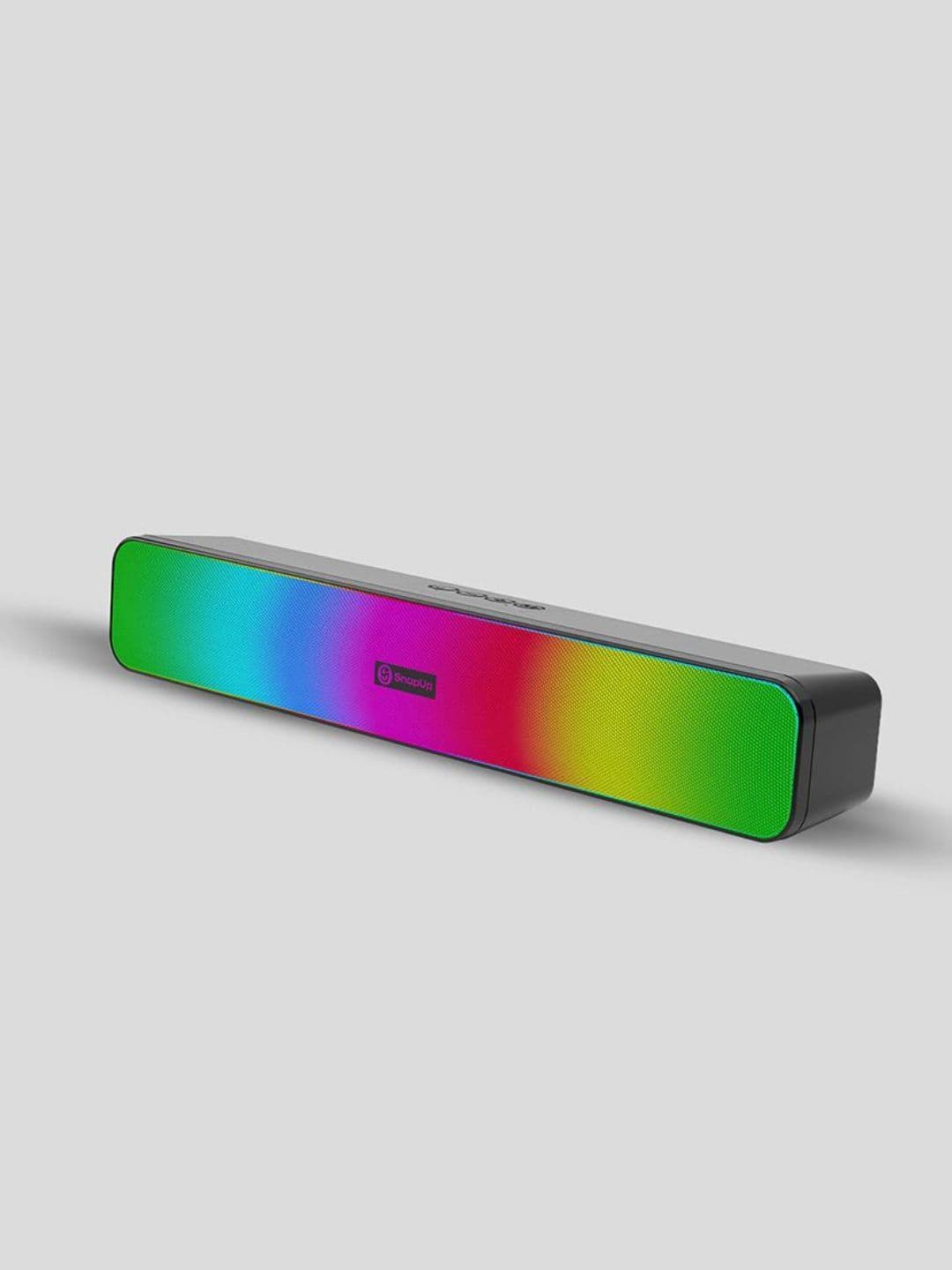 SnapUp Vibing Black Flash Portable Bluetooth Speaker