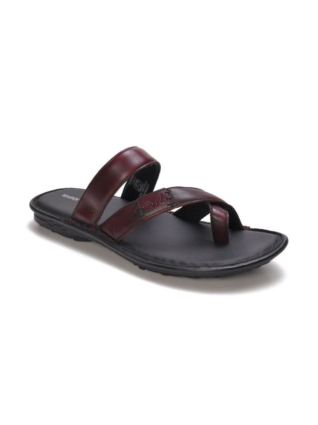 Mardi Gras Men Leather Comfort Sandals - view 1