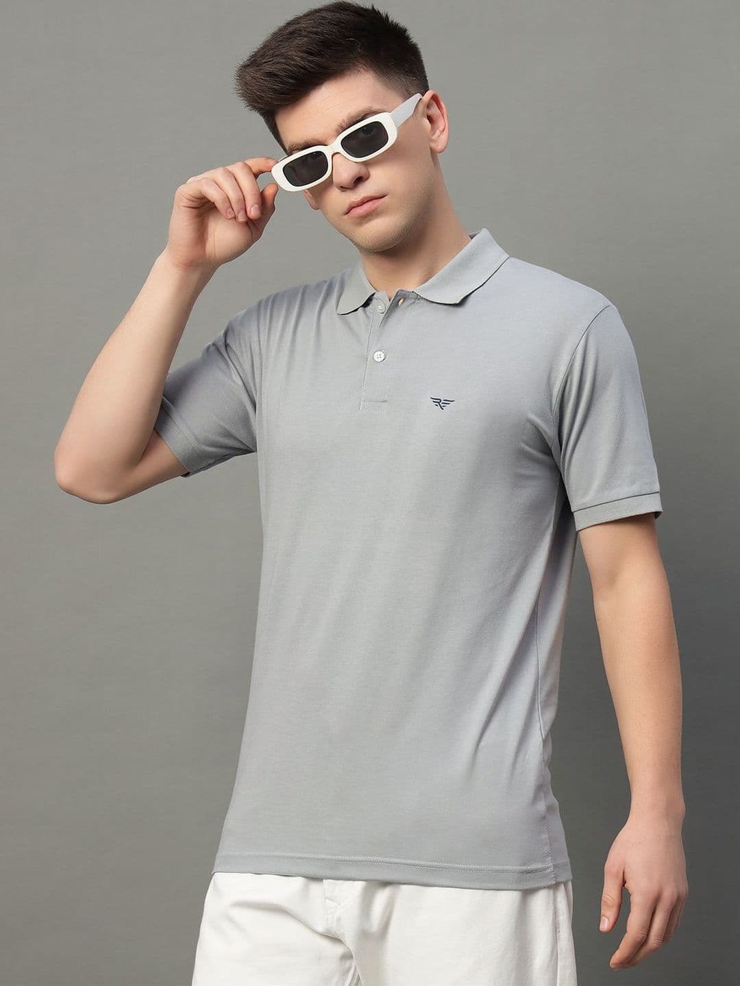 SZN Men Brand Logo Polo Collar Pockets T-shirt - view 1