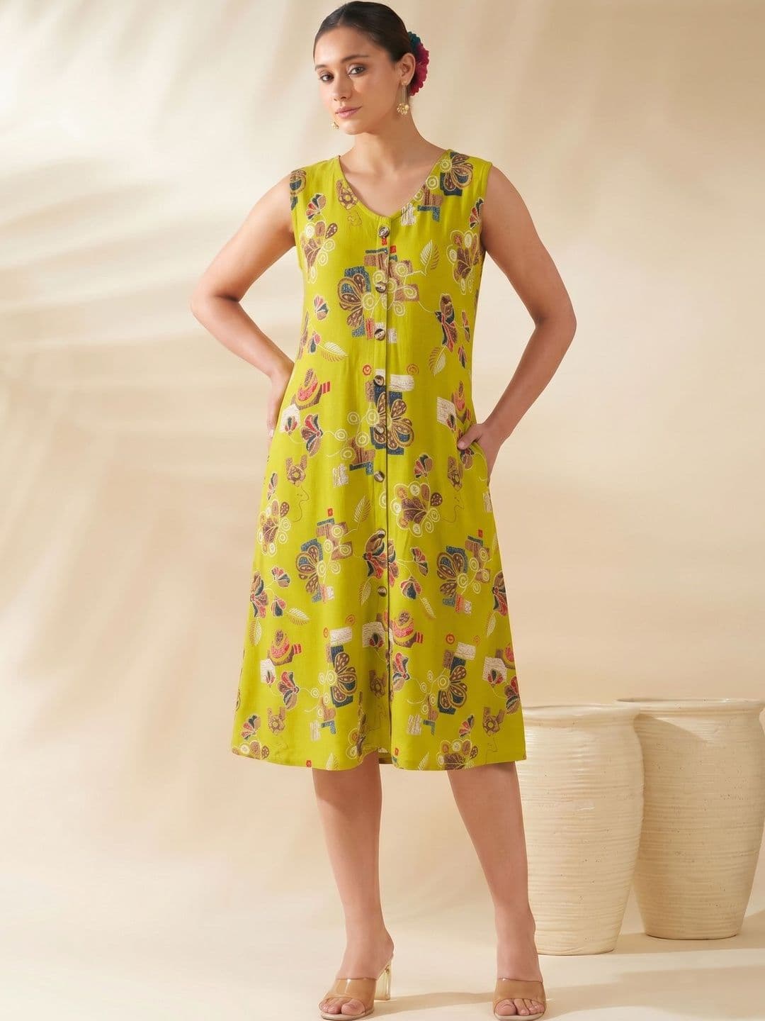 YANAMORA Print A-Line Dress - view 1