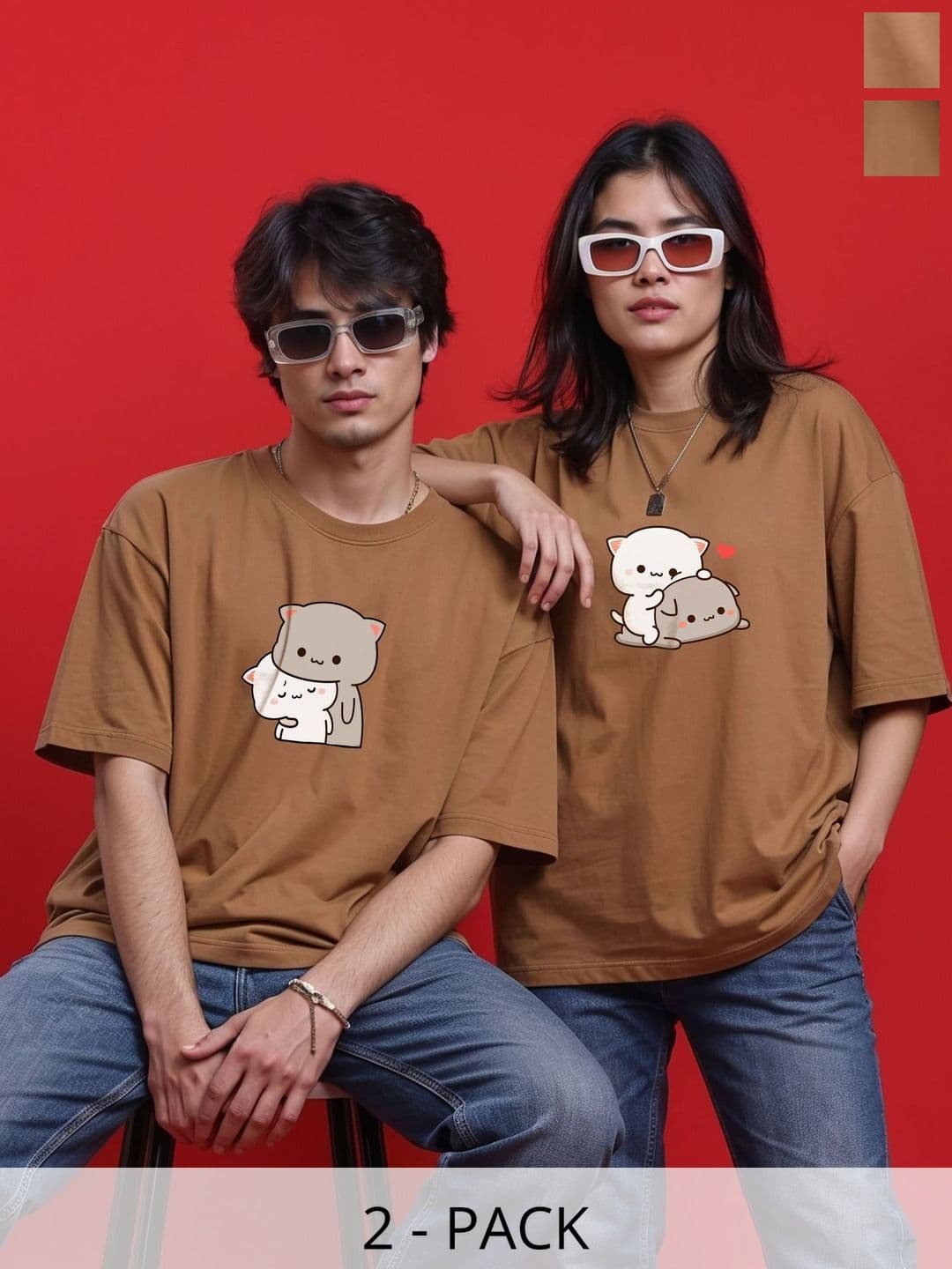 BAESD Unisex 2 Printed Twistform T-shirt - view 1