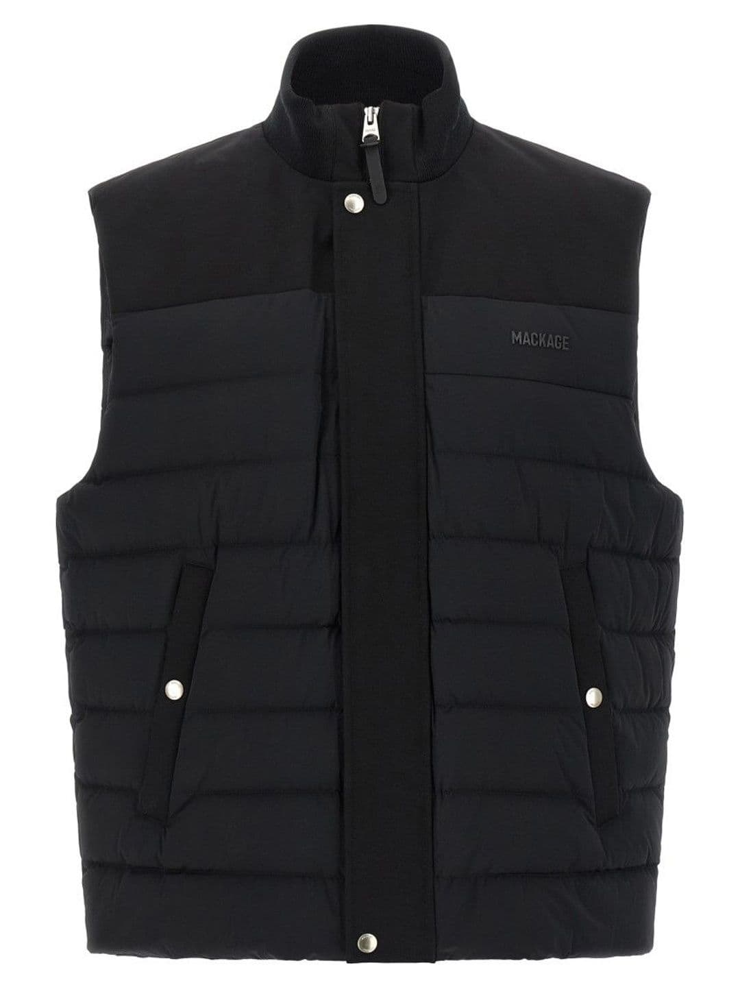 Mackage Black Sleeveless Logo Jacket - view 1