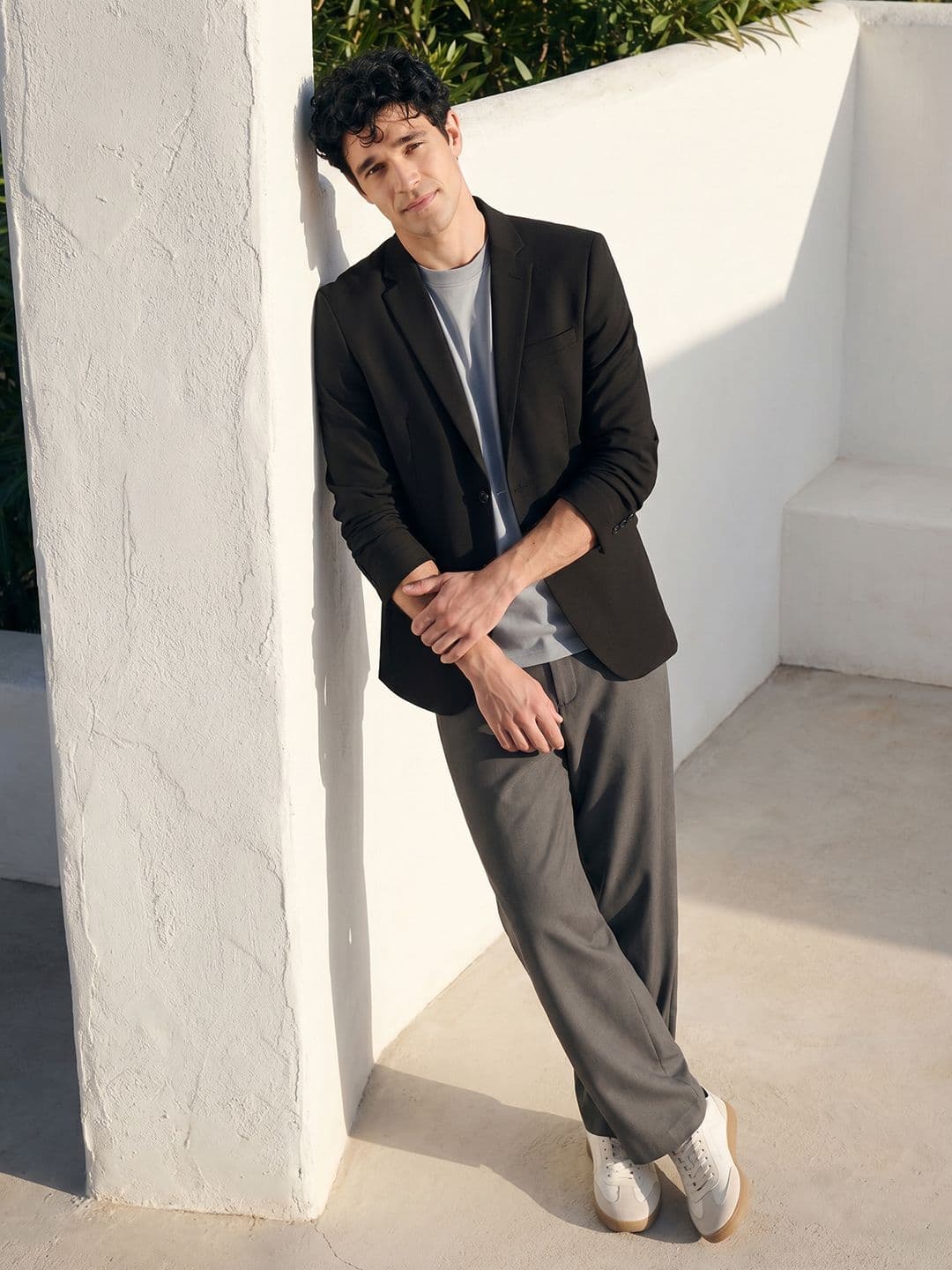 Mast & Harbour Notched Lapel Collar Single-Breasted Casual Blazer