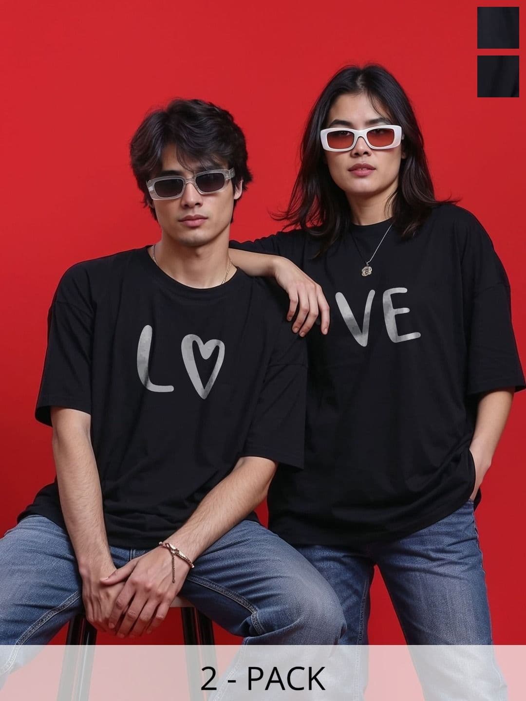 BAESD Unisex Typography 2 Printed Twistform T-shirt - view 1