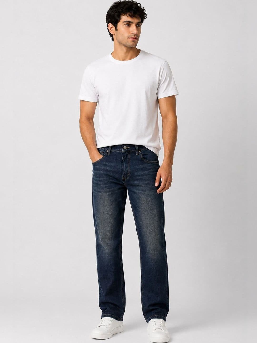 Line out line Men Mid-Rise Heavy Fade Jeans - view 1